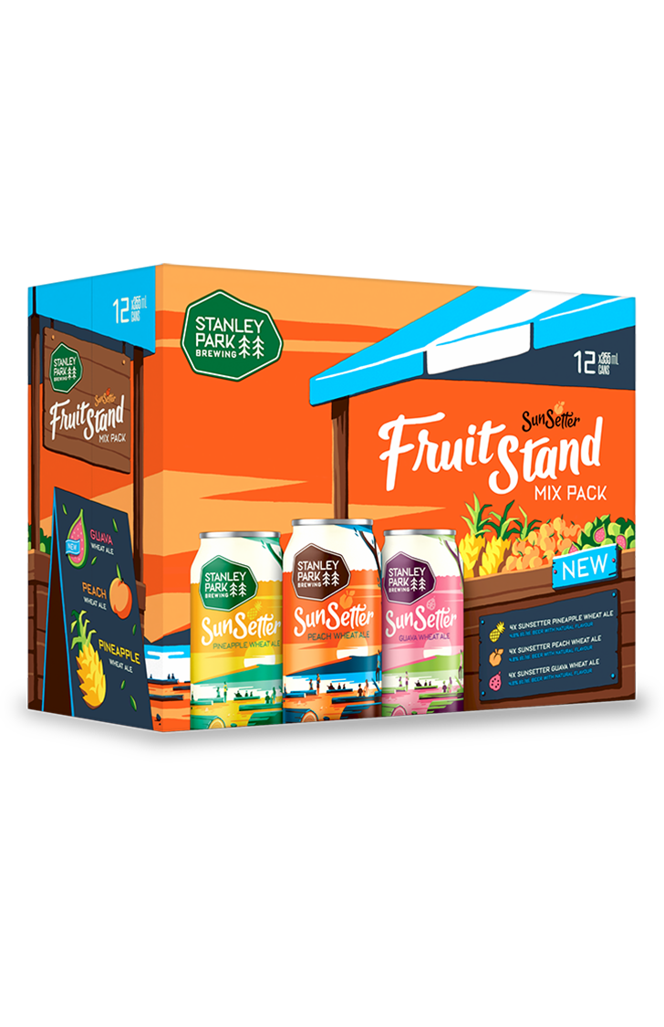 SunSetter Fruit Stand Mix Pack - 12x 355ml Cans